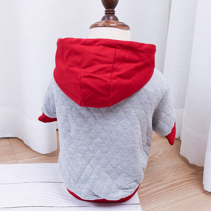 Double Padded Frenchie Hoodie - Light gray / S - Frenchie Complex Shop