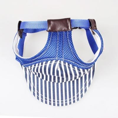 Striped French Bulldog Baseball Cap - Blue / S - Frenchie Complex Shop