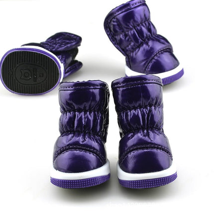 Waterproof French Bulldog Shoes - Purple / 1 - Frenchie Complex Shop