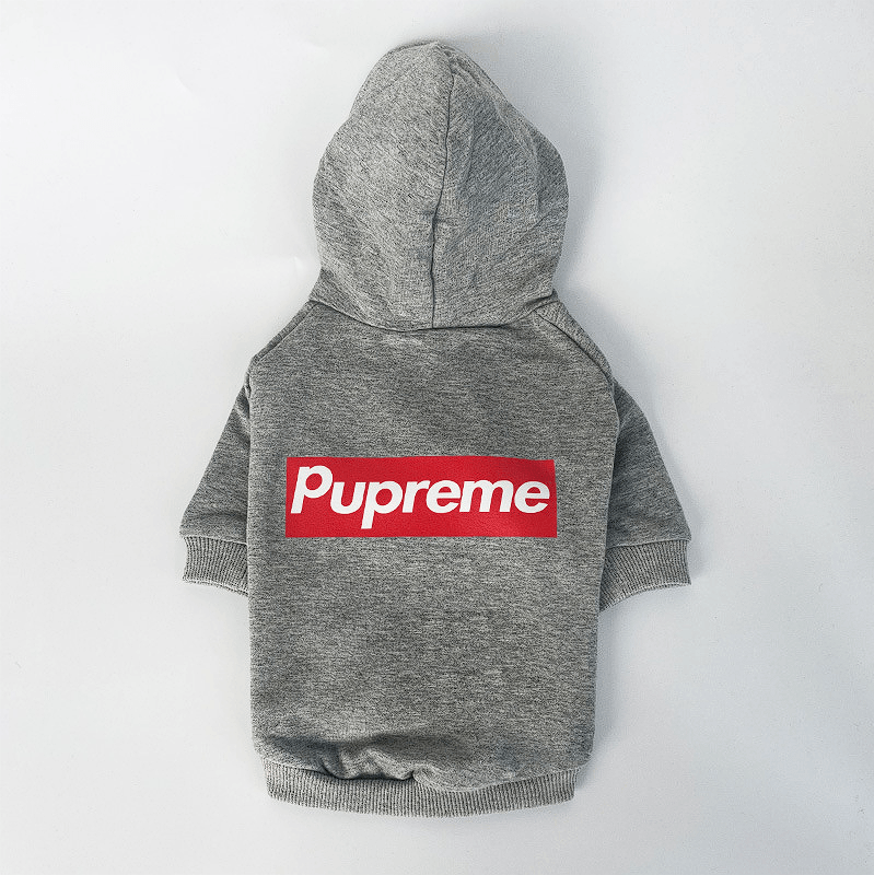 Pupreme French Bulldog Hoodie - S / Grey - Frenchie Complex Shop