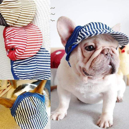 Striped French Bulldog Baseball Cap - Frenchie Complex Shop
