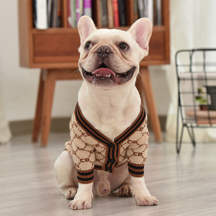French Bulldog Thick Knit Sweater - Grey / S - Frenchie Complex Shop