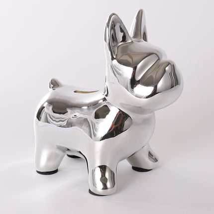 French Bulldog Coin Statue - Silver - Frenchie Complex Shop