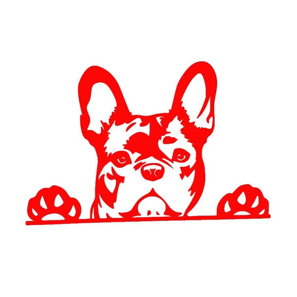French Bulldog Decal Sticker - Red - Frenchie Complex Shop