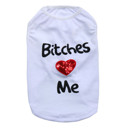 Love Me Shirt for Frenchies - White / XXS - Frenchie Complex Shop