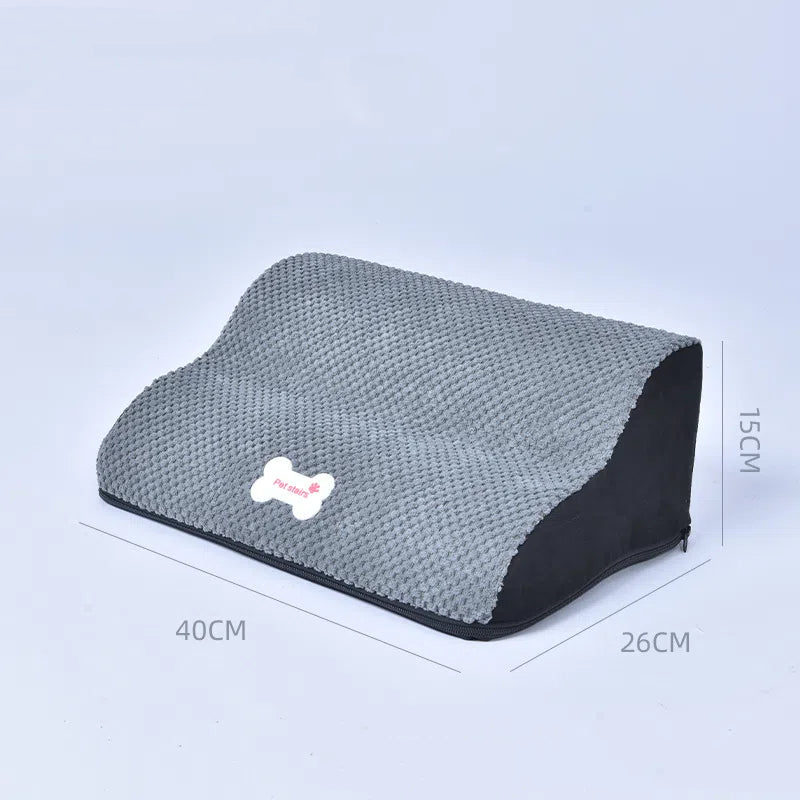 French Bulldog Stairs - Grey 2 steps - Frenchie Complex Shop