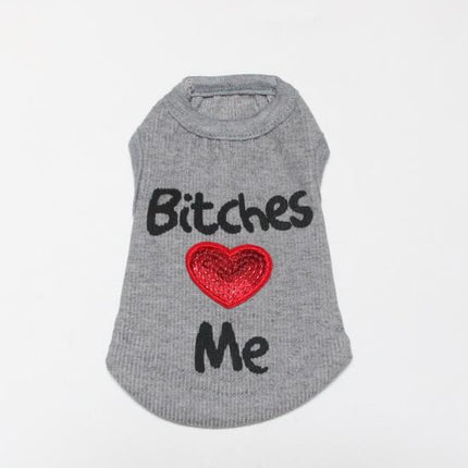 Love Me Shirt for Frenchies - Gray / XS - Frenchie Complex Shop