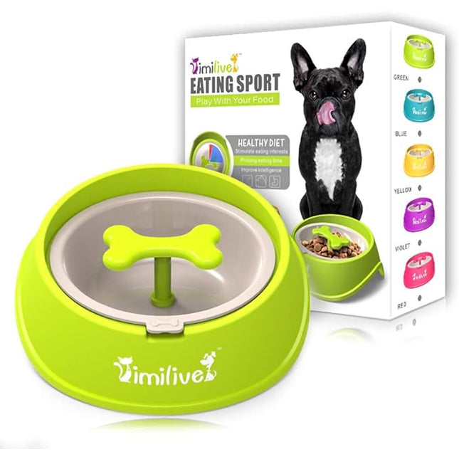 Anti Choke & Bloat Slow Eating Frenchie Bowl - Green - Frenchie Complex Shop