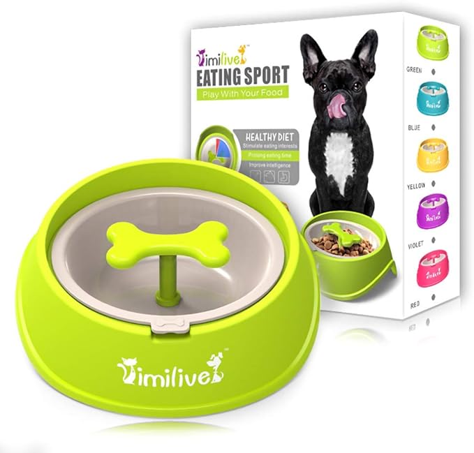 Anti Choke & Bloat Slow Eating Frenchie Bowl - Green - Frenchie Complex Shop