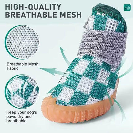 Breathable French Bulldog Shoes - Camouflage green / No. 1 - Frenchie Complex Shop