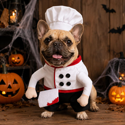 Chef French Bulldog Costume