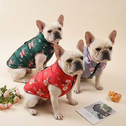 Christmas French Bulldog Outfit Vest - 1 / XS - Frenchie Complex Shop
