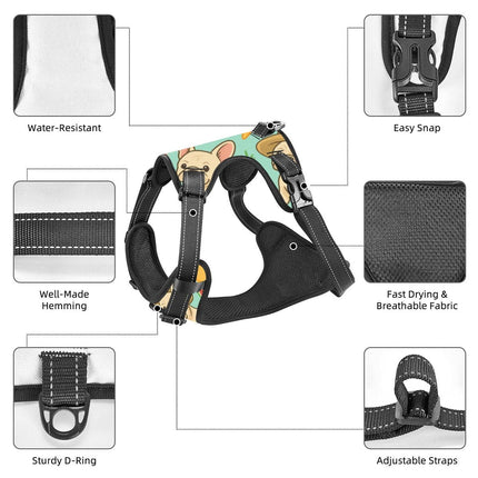Cute Design Frenchie Harness by Frenchie Complex™