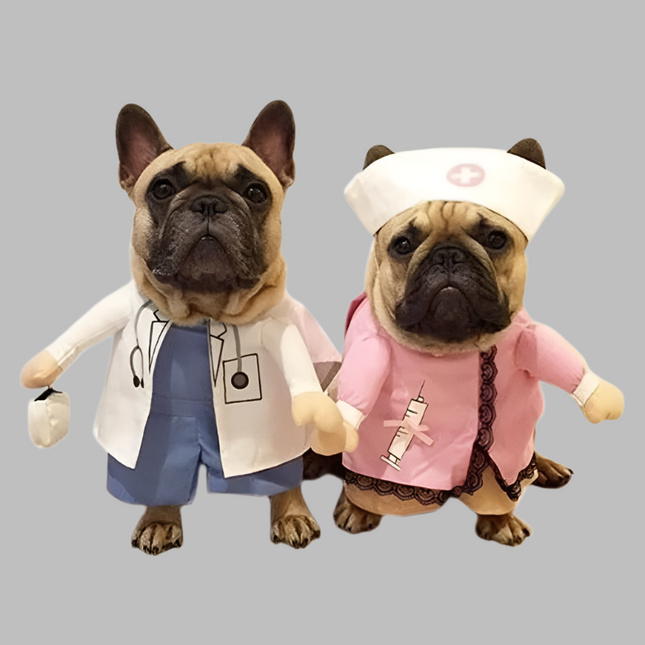 Doctor French Bulldog Costume - S - Frenchie Complex Shop