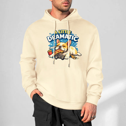 Dramatic Frenchie - Unisex Human Hoodie - S / Yellow - Frenchie Complex Shop