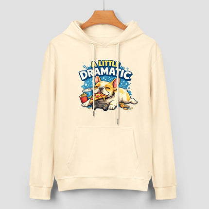 Dramatic Frenchie - Unisex Human Hoodie - S / Yellow - Frenchie Complex Shop