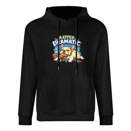 Dramatic Frenchie - Unisex Human Hoodie - S / Black - Frenchie Complex Shop