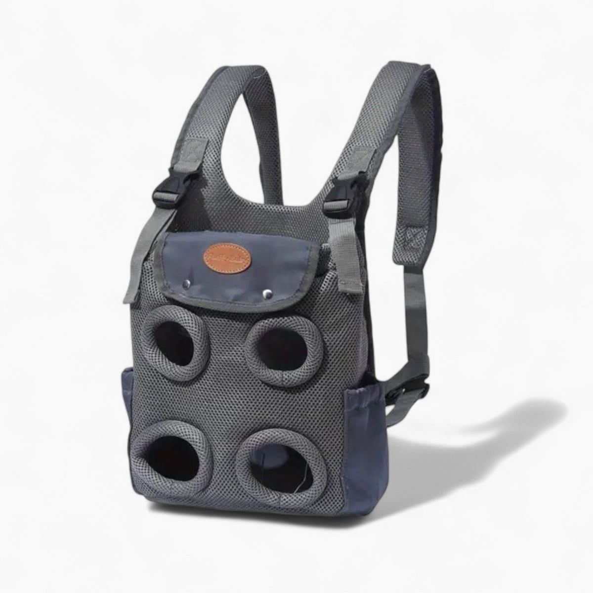 French Bulldog Chest Backpack Carrier - Grey - Frenchie Complex Shop