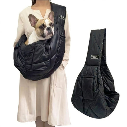 French Bulldog Comfort Sling Carrier Bag - Light gray / Univerzal Size - Frenchie Complex Shop