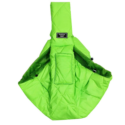 French Bulldog Comfort Sling Carrier Bag - Fluorescent Green / Univerzal Size - Frenchie Complex Shop