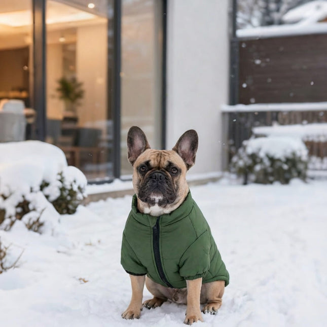 French Bulldog Jacket Coat - Green / XL - Frenchie Complex Shop