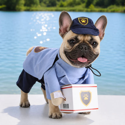 French Bulldog Mail Carrier Costume