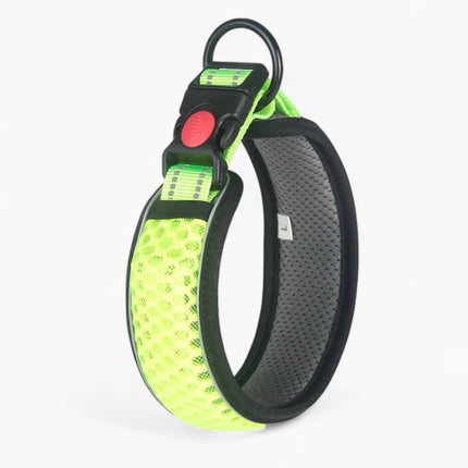 French Bulldog Reflective Collar - Light Green / XS - Frenchie Complex Shop