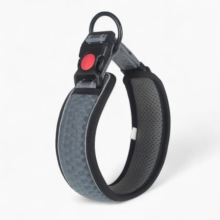French Bulldog Reflective Collar - Grey / XS - Frenchie Complex Shop