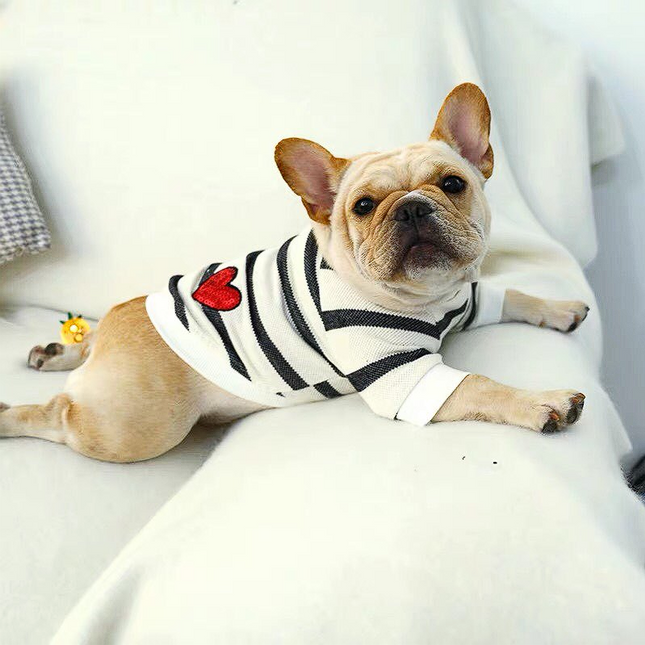 Heart French Bulldog Sweatshirt - Frenchie Complex Shop
