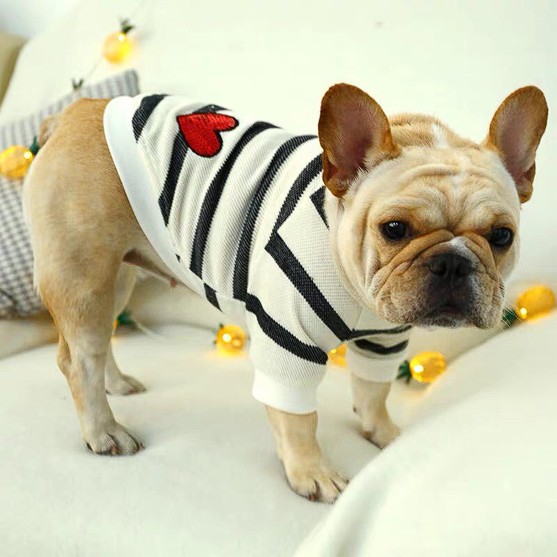 Heart French Bulldog Sweatshirt - Frenchie Complex Shop