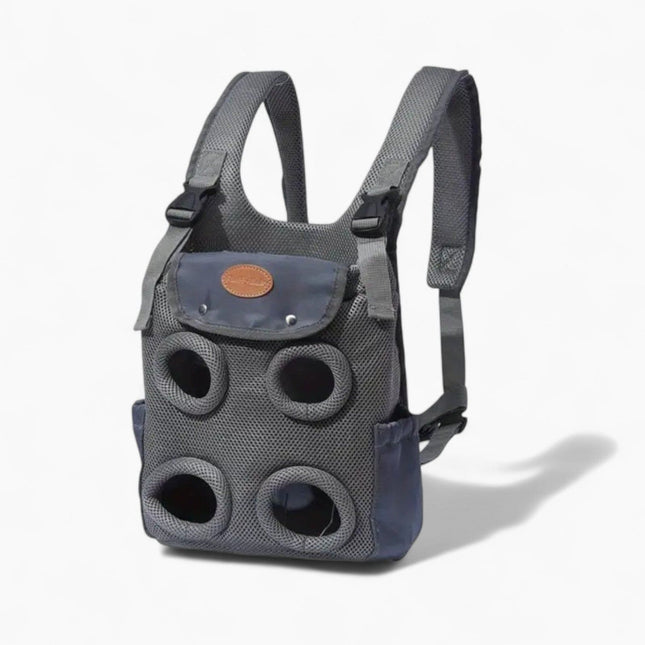 French Bulldog Chest Backpack Carrier - Grey - Frenchie Complex Shop