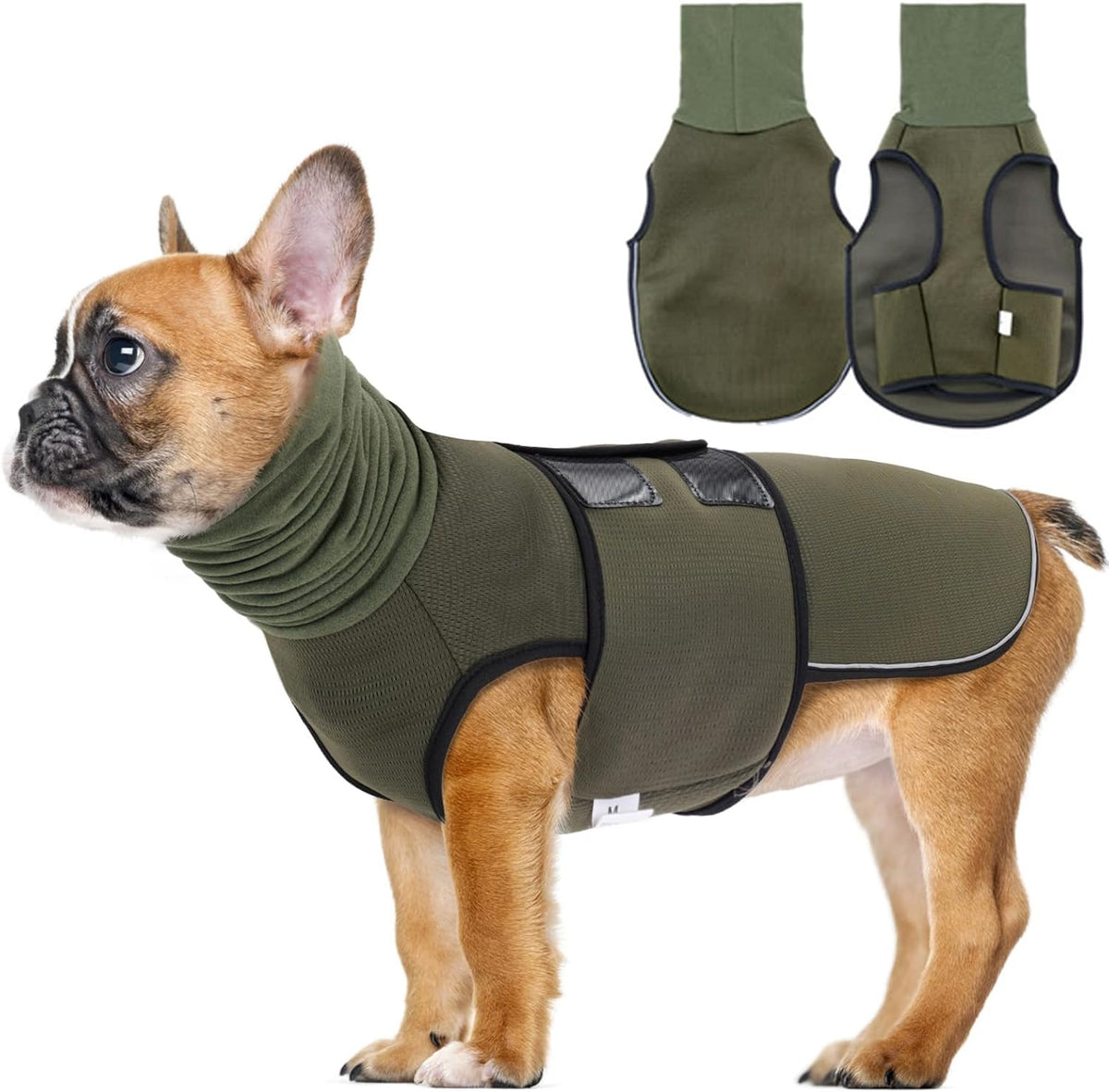 Frenchie Anxiety Vest – Calming Hooded Jacket