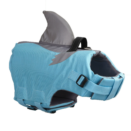 Shark Fin Frenchie Life Jacket - XS / Blue - Frenchie Complex Shop