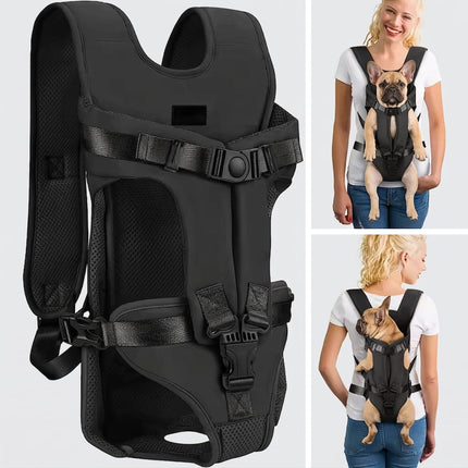 Front French Bulldog Backpack Carrier - Black / S - Frenchie Complex Shop