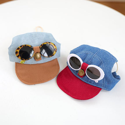 Funny Sunglasses French Bulldog Cap