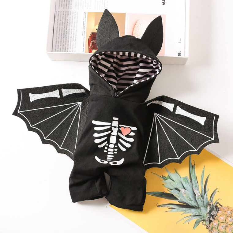 Halloween Bat French Bulldog Costume - S / Black - Frenchie Complex Shop