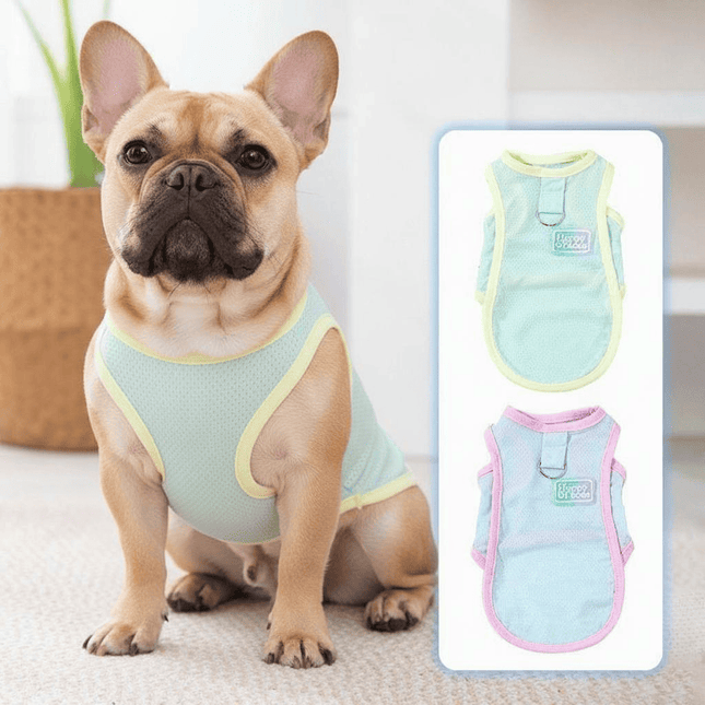 Happy Faces™ French Bulldog Cooling Vest - Green / XS - Frenchie Complex Shop