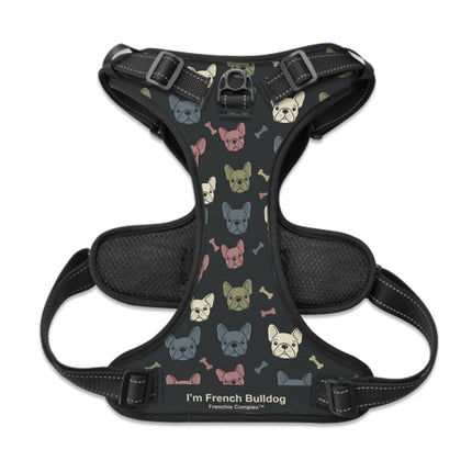 I'm French Bulldog Harness by Frenchie Complex™ - Black / S - Frenchie Complex Shop