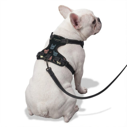 I'm French Bulldog Harness by Frenchie Complex™ - Black / S - Frenchie Complex Shop