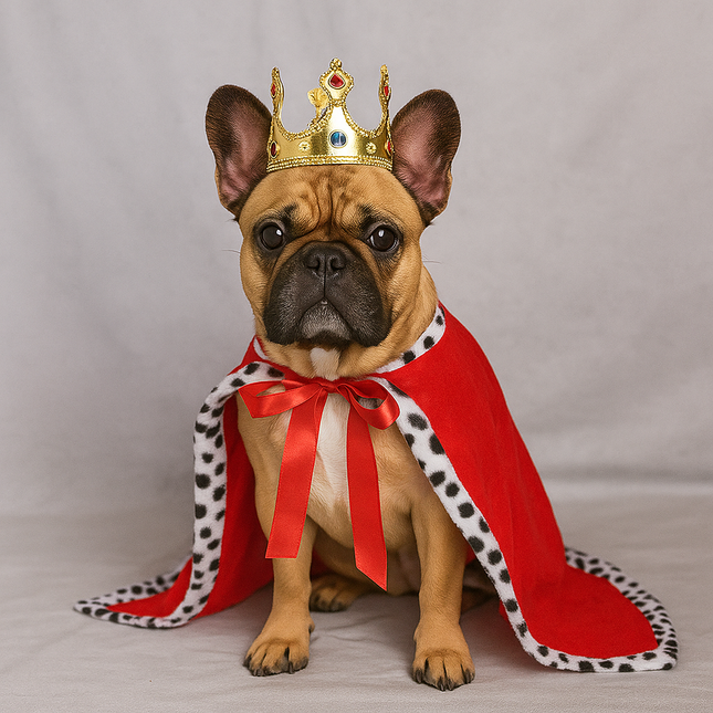 King Cloak French Bulldog Costume Set - Set - Frenchie Complex Shop