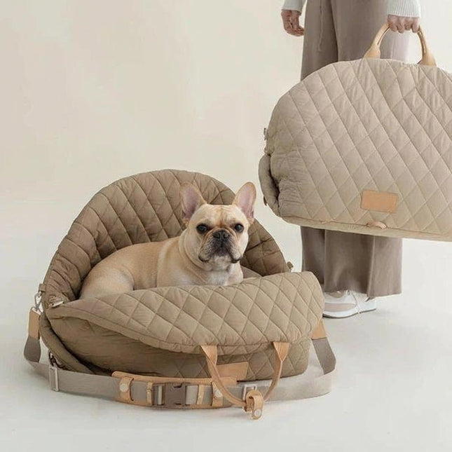 Luxury French Bulldog Carrier Bag & Car Seat