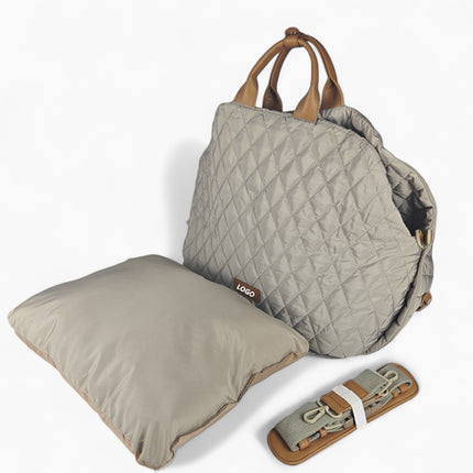 Luxury French Bulldog Carrier Bag & Car Seat - Silver - Frenchie Complex Shop
