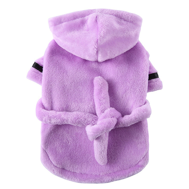 French Bulldog Bathrobe - Purple / XL - Frenchie Complex Shop