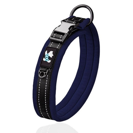 Reflective French Bulldog Collar - Pink / S - Frenchie Complex Shop