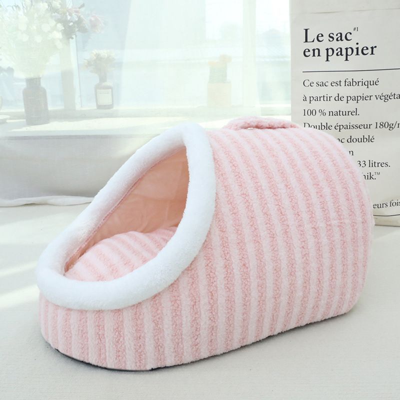 Warm Nest French Bulldog Bed - Pink / S - Frenchie Complex Shop