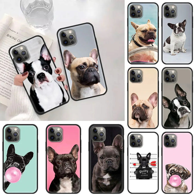 Cute Frenchie iPhone Cases - 15promax / 1 - Frenchie Complex Shop