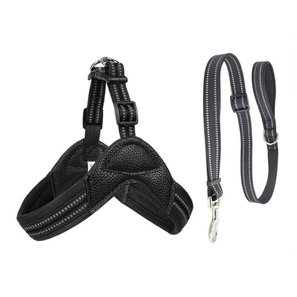 No Pull French Bulldog Harness - Black set / M - Frenchie Complex Shop