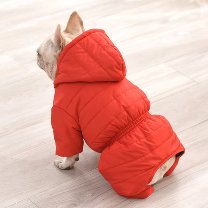 Windproof Snow Frenchie Jacket - Red / XL - Frenchie Complex Shop
