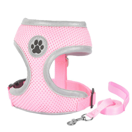 Breathable French Bulldog Harness - Pink / L - Frenchie Complex Shop