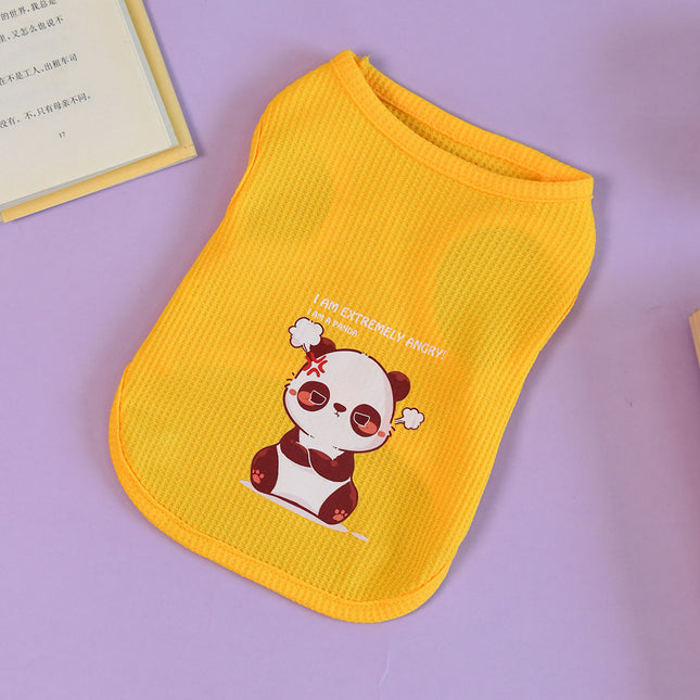 Print Breathable French Bulldog Shirt - Yellow panda / XS - Frenchie Complex Shop